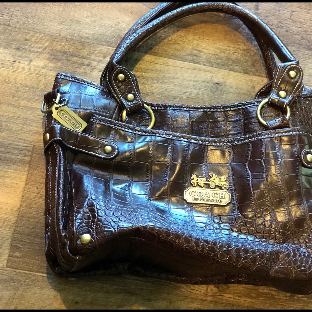 Leather Coach purse